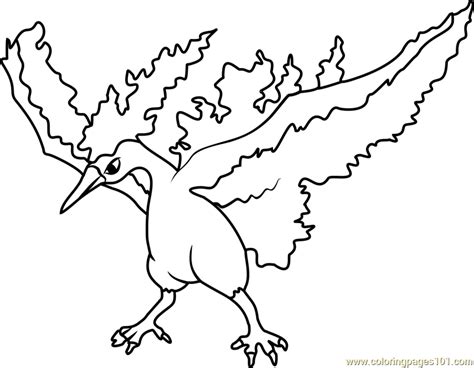 Moltres Pokemon Coloring Page Free Pokémon Coloring Pages