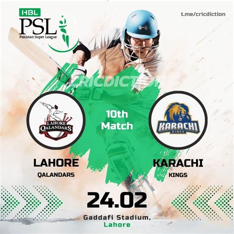 Match Preview Lahore Qalandars Vs Karachi Kings Psl 2024 10th Match Who Will Win On