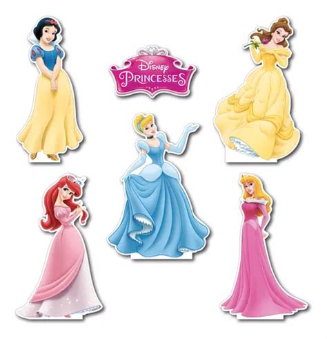 Figuras Coroplast Princesas Base Sólida Kit 6 Pz Envío gratis