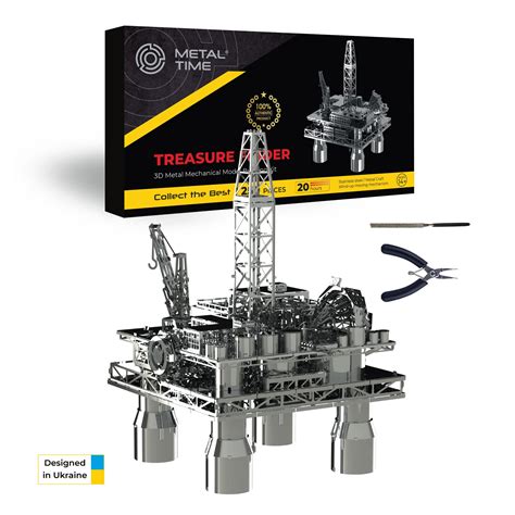 Buy METAL-TIME, Offshore Drilling Rig Model, Metal Model Kits, Offshore Platform, 3D Metal ...