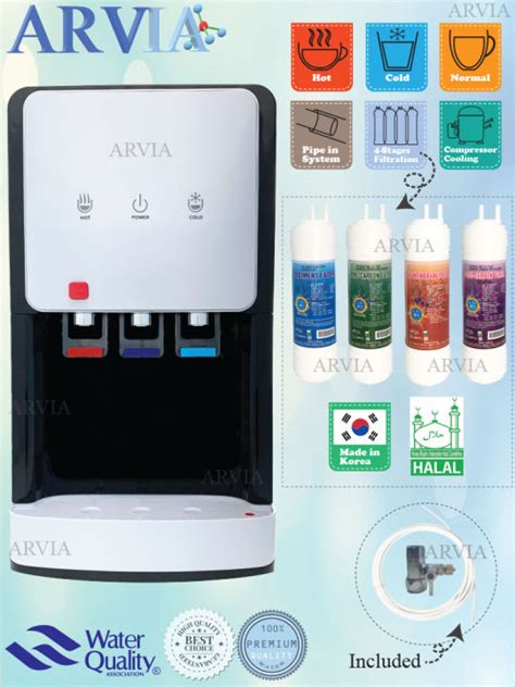 Arvia Water Dispenser Temperature Hot Normal And Cold Model A T With Stages Of Korea