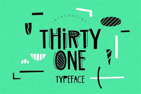 Thirty One Typeface Font Free Download •