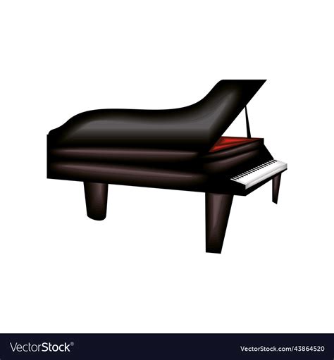 Realistic Piano Instrument Royalty Free Vector Image