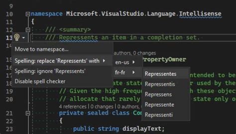 Learn About The Spell Checker Visual Studio Windows Microsoft Learn