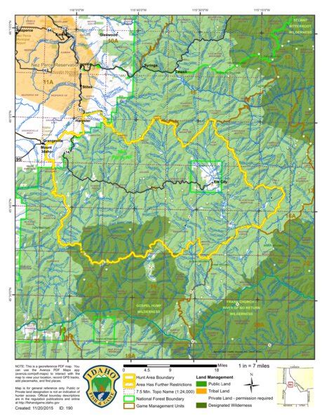 General Season Hunt Areas - Elk - Unit 15 Map by Idaho Department of ...