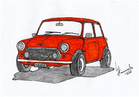 Mini Cooper Drawing | Free download on ClipArtMag