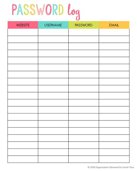 Top Password Keeper Printables to Download Instantly | Password keeper ...