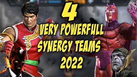 Mcoc Best Synergy Teams 2022 Top 4 Synergy Teams 2022 Marvel Contest Of Champions Youtube