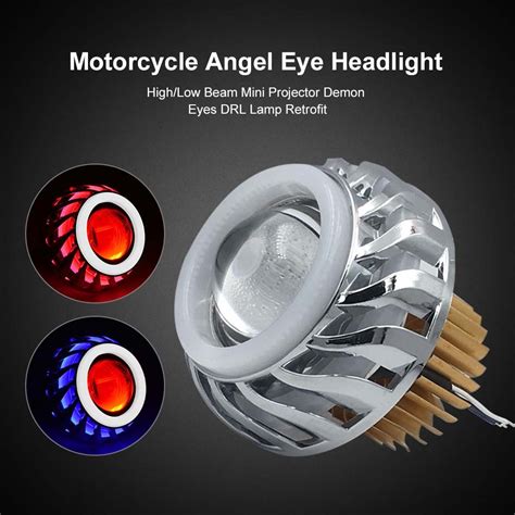 Faro Led Para Coche Y Motocicleta Ojo De Diablo De Ngel Lente De