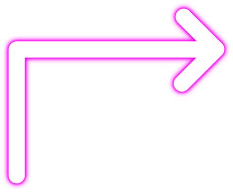 Glowing Neon Arrow Doodle Transparent Png 15241271 Png