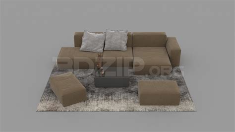 2868.-Free-3D-Sofa-Model-Download - 3Dzip.Org - 3D Model Free Download