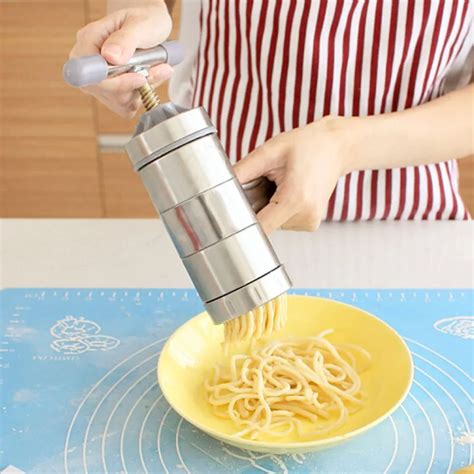 Kitchen Stainless Steel Noodle Maker With Manual Noodles Press Pasta