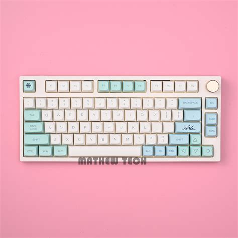 MATHEW TECH MK80 Mechanical Keyboard 75 Layout With Metal Knob Hot Swappable Three Mode