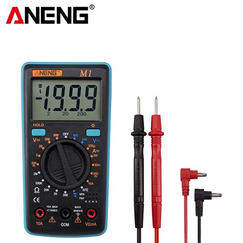 Aneng M Blue Digital Multimeter Multimetro Esr Transistor Tester