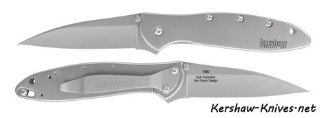 kershaw leek knife  glowing pocket clip