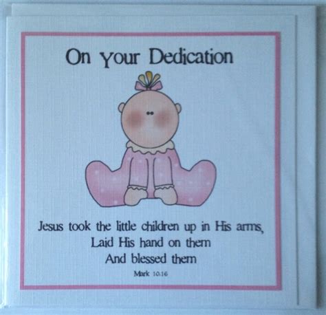 Items Similar To Baby Boy Or Baby Girl Dedication Card 6x6 Blank