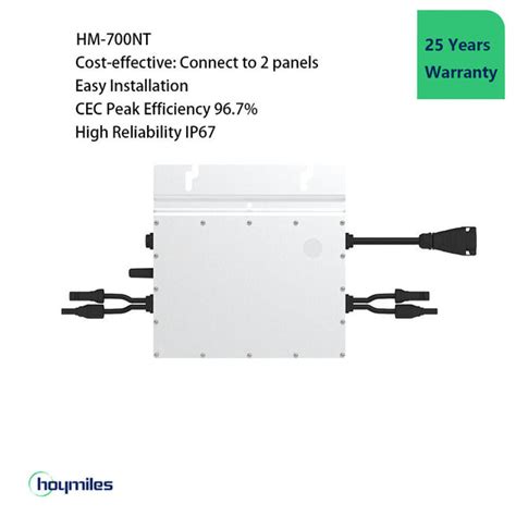 Hoymiles Hm 700nt 2 In 1 Microinverter Module Power 280 470w Peak Wesolarx