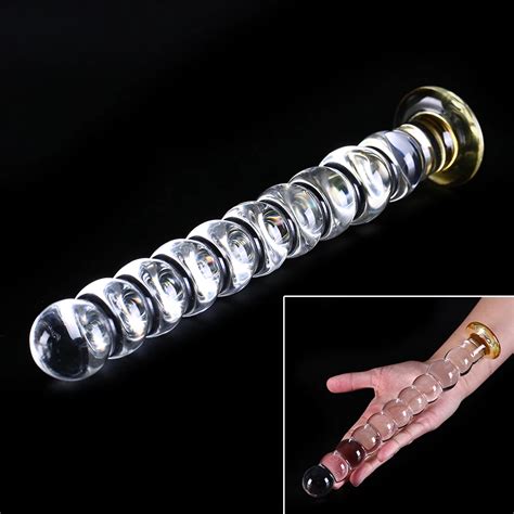 Pyrex Glas Dildo Kunstig Penis Pik Crystal Anal Bead Butt Plug Prostata