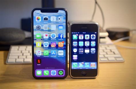 Apple Iphone X Hands On Images Vs Iphone 2g Comparison Gearbrain