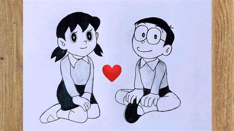 Nobita And Shizuka Sketch