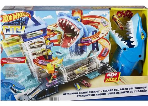 Купити Трек Хот Вілс Сіті Втеча від Акули Hot Wheels City Shark Escape Mattel HMF за ціною