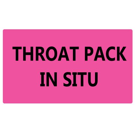 Throat pack in SITU | Mermed