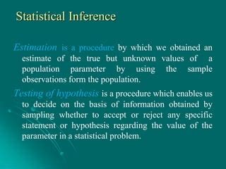 Statistical Inference | PPT