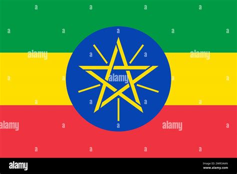 Ethiopia vector flag in official colors and 3:2 aspect ratio Stock ...