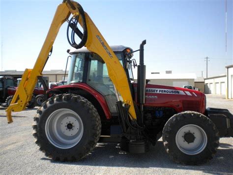 2007 Massey Ferguson 5465 4x4 Side Boom Farm Tractor Sn S179086