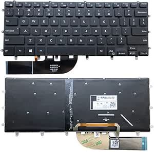 Amazon Wangpeng New Black US Backlit Keyboard For Dell Inspiron