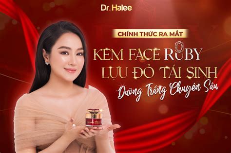 Kem Ruby Lựu Đỏ Dưỡng Trắng Chuyên Sâu Drhalee