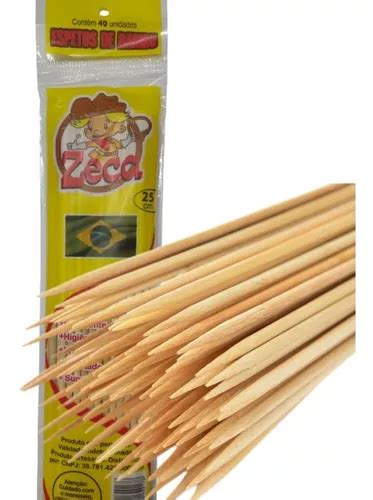 1000 Palitos De Bambu Tratado Espetinhos P Churrasco 25cm Frete grátis