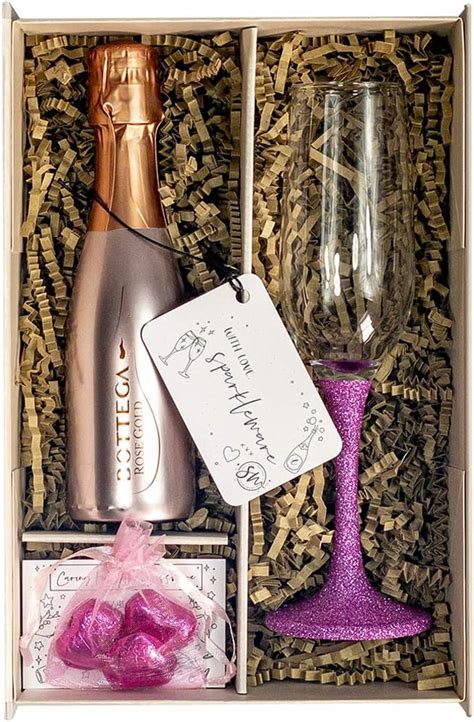 Bottega Rose Gold Spumante Sparkling Wine Cl Gift Set With Matching