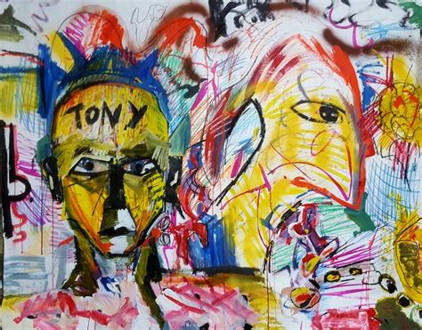 Tony and his assistant Painting by tony eric warner | Saatchi Art