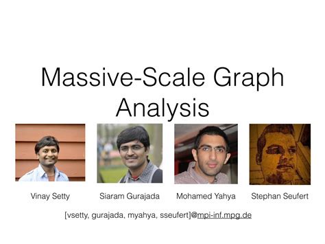 PDF Massive Scale Graph Analysis Max Planck Societyresources Mpi