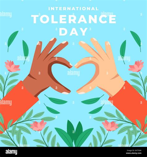 Flat Design International Tolerance Day Illustration Stock Vector Image