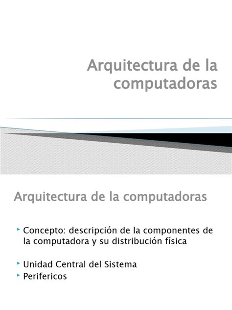 1 Arquitectura De La Computadoras Pdf Unidad Central De Procesamiento Almacenamiento De