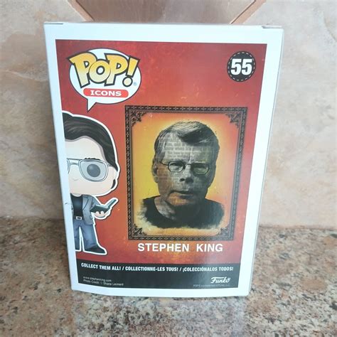 Vaulted Funko Pop Icons 55 Stephen King With Red Balloon Fye Exclusive Ebay