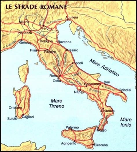 Map : Map of Ancient Rome's roads in Italy - Infographic.tv - Number one infographics & data ...