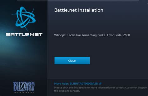 Fix Battle Net Error Technicus