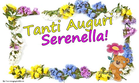 Crea Cartoline Personalizzate Di Auguri Tanti Auguri Serenella