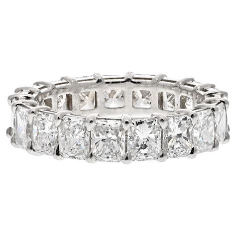 Radiant Emerald Cut Diamond Platinum Eternity Band At 1stdibs