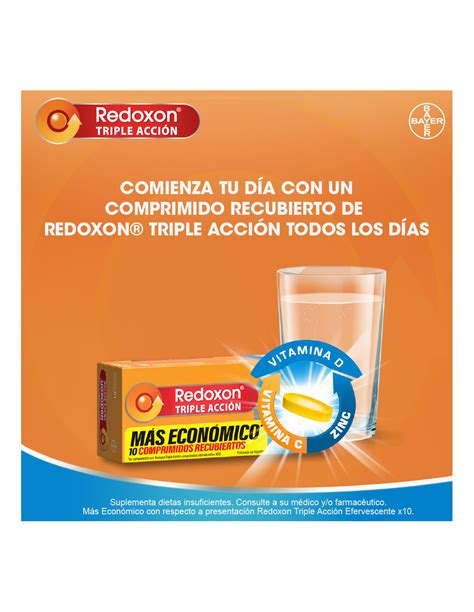 Redoxon Triple Acci N Con Vitamina C D Y Zinc X Comprimidos