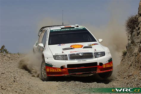 Schwarz Armin Wicha Klaus Škoda Fabia WRC Cyprus Rally 2005