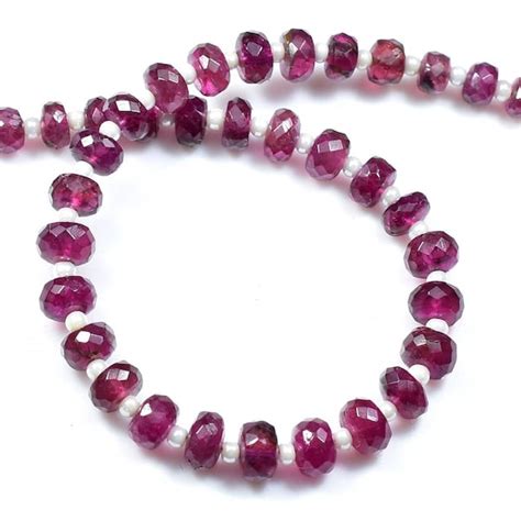 Pink Tourmaline Beads Faceted Rondelle 4 Etsy