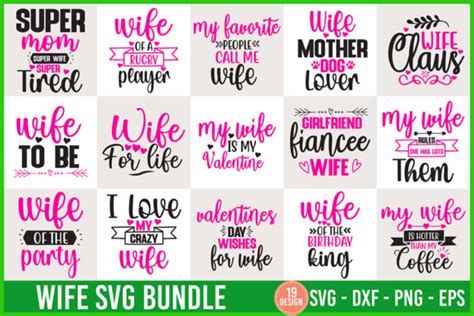 Wife Svg Bundle Graphic By Creativemomenul022 · Creative Fabrica