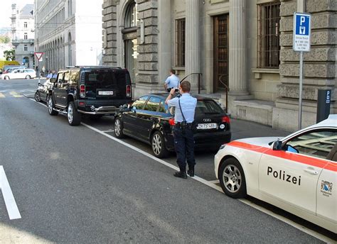 Stock Pictures: Swiss Traffic Police at work