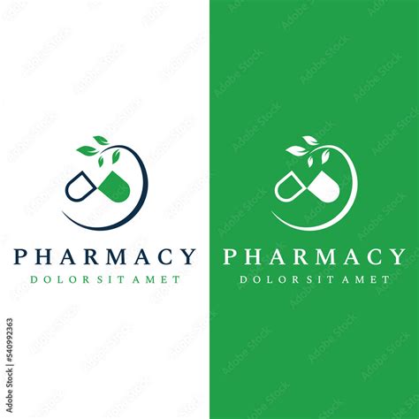 Pharmacy Logo Template Design With Bowl And Pounded Herbal Medicine