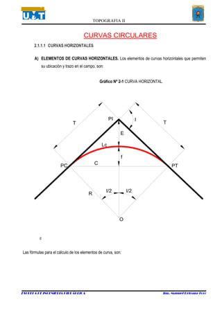 Trazo Y Replanteo Curvas Circulares Mut Pdf