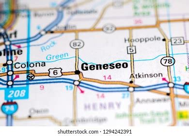 Geneseo Illinois Usa On Map Stock Photo 1294242391 | Shutterstock